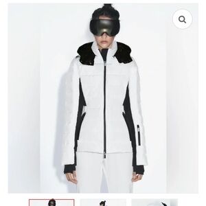 Zara White Flared Ski Pants size small